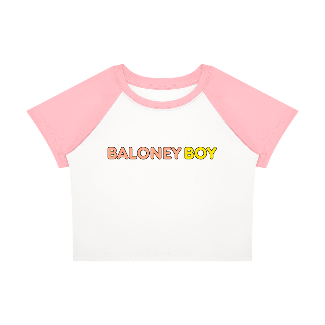 Color Block Crop Tee