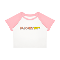 Color Block Crop T-Shirt