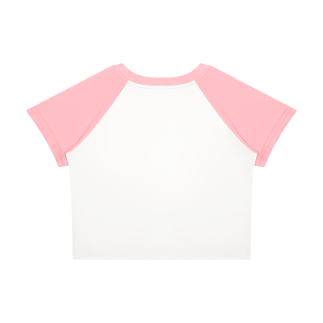 Color Block Crop Tee