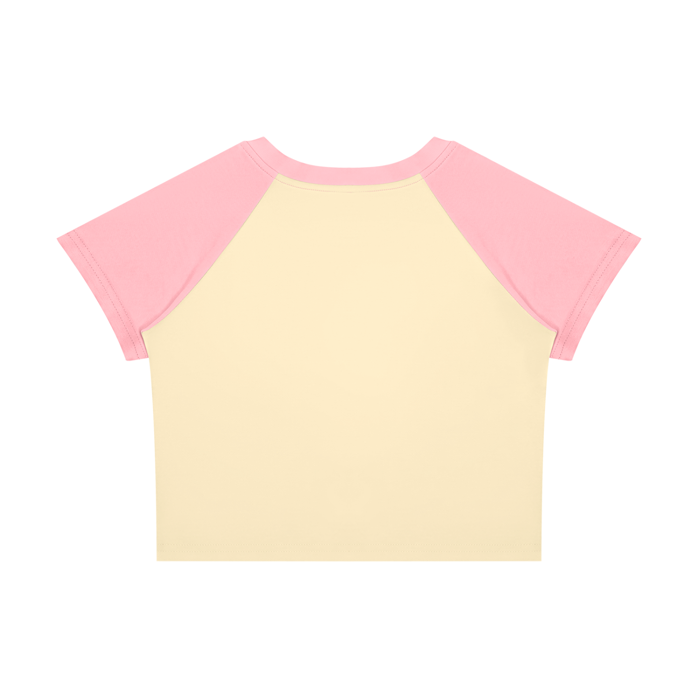 Color Block Crop T-Shirt