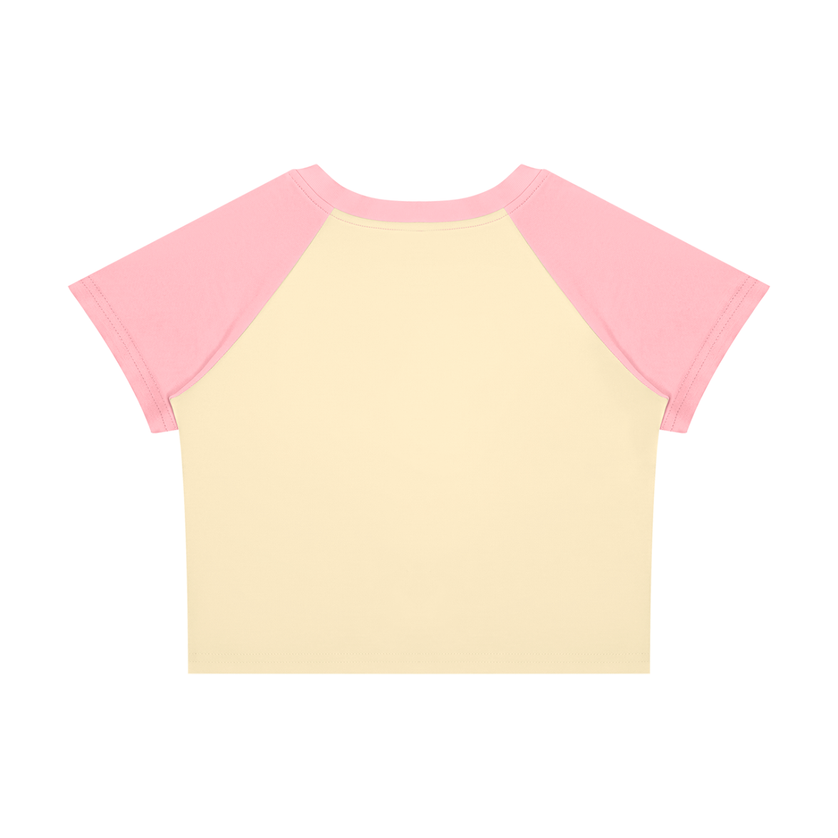 Color Block Crop T-Shirt