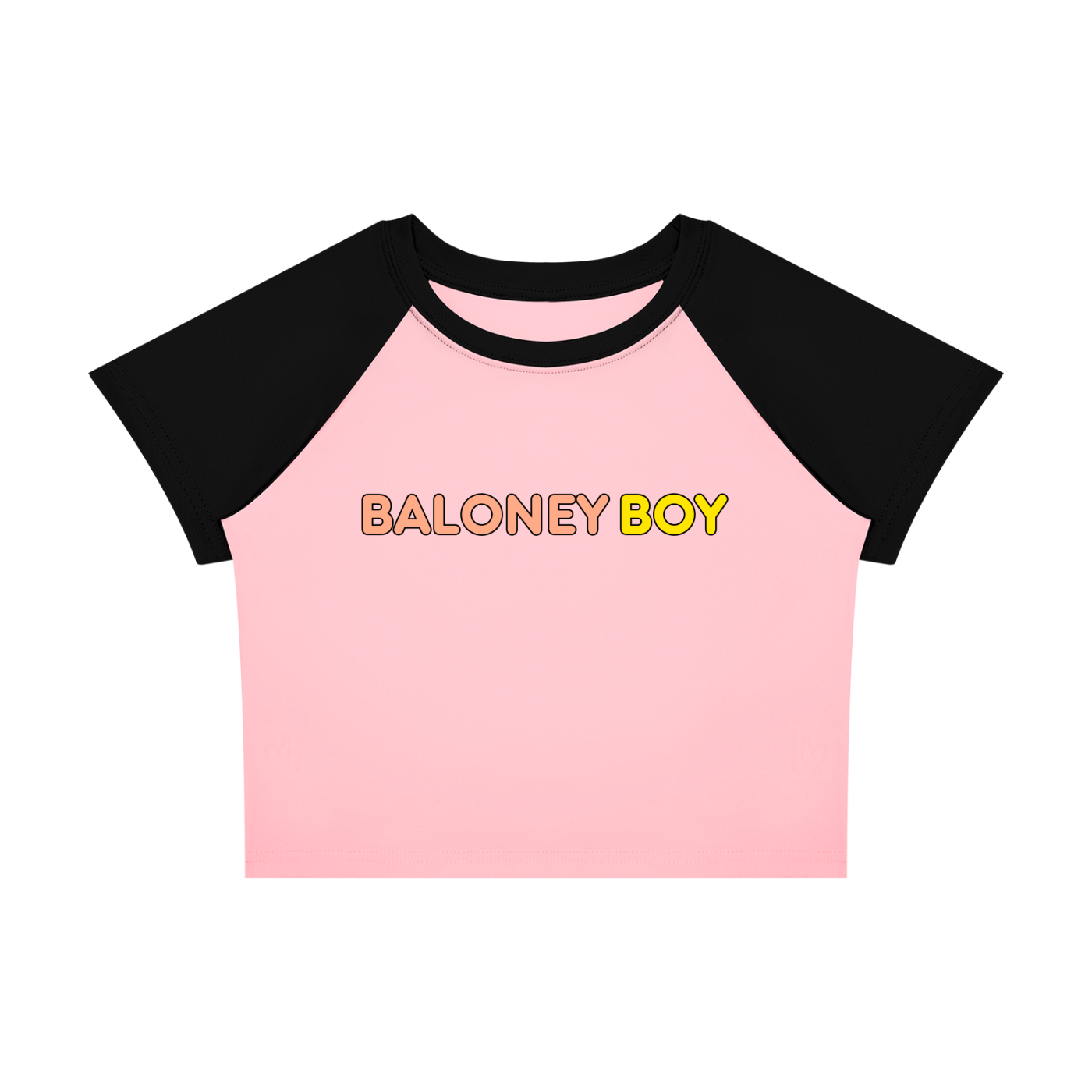 Color Block Crop T-Shirt