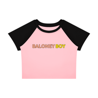 Color Block Crop T-Shirt