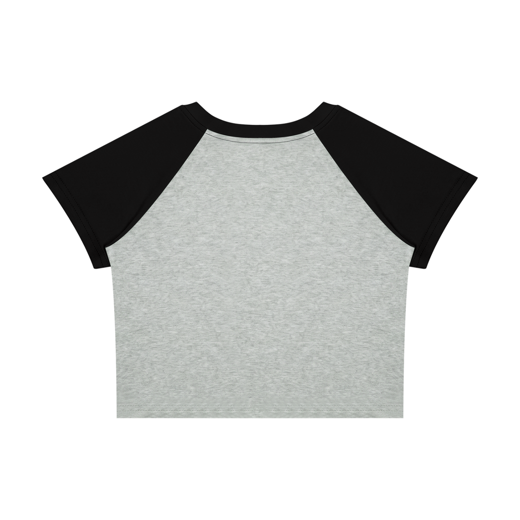 Color Block Crop T-Shirt