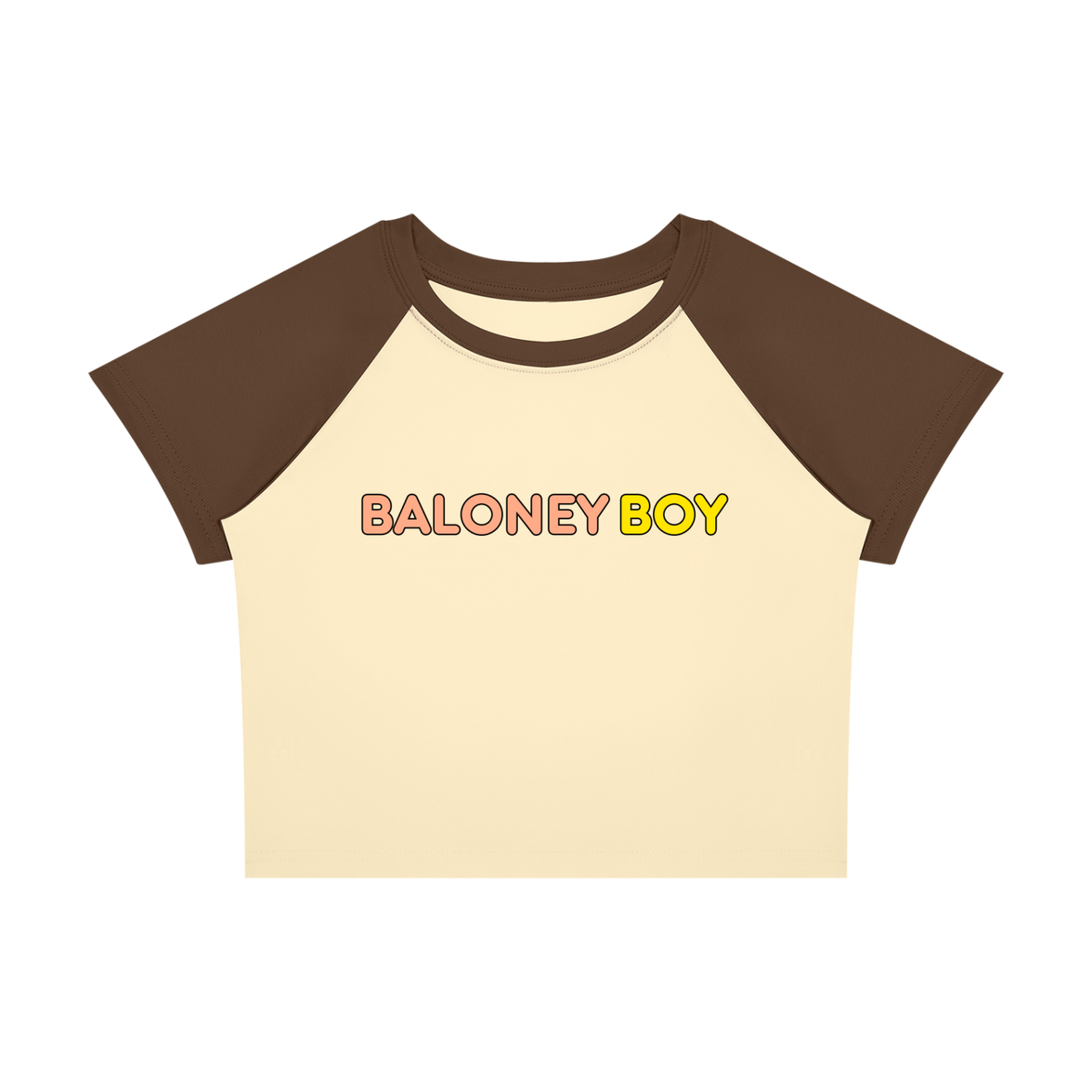Color Block Crop T-Shirt