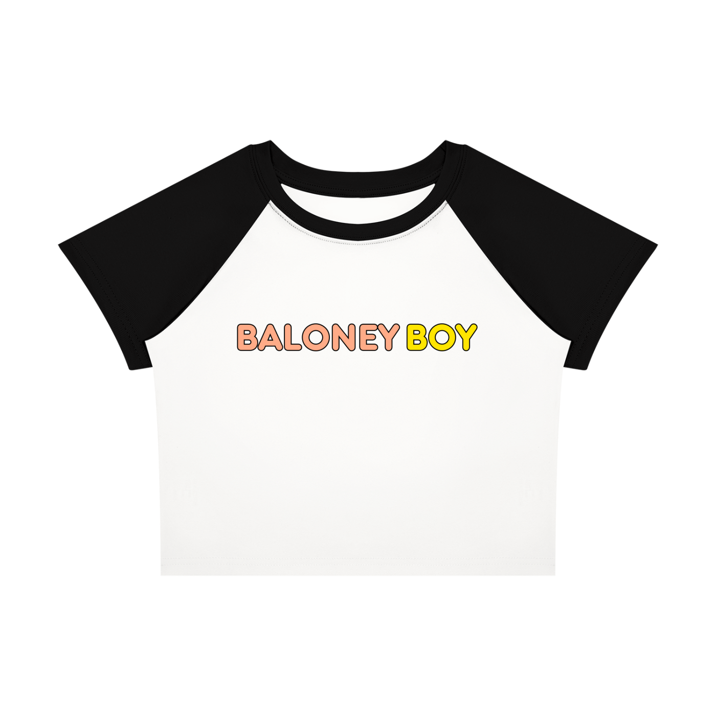 Color Block Crop T-Shirt