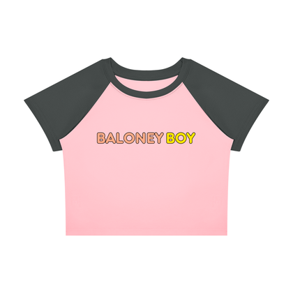 Color Block Crop T-Shirt