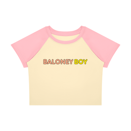 Color Block Crop T-Shirt