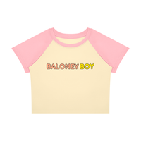 Color Block Crop T-Shirt