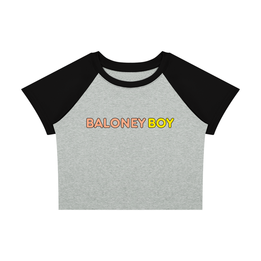 Color Block Crop T-Shirt