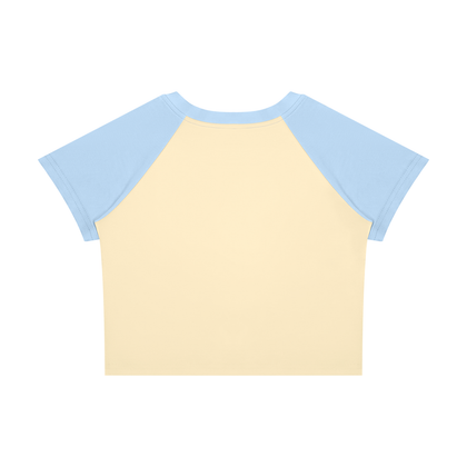Color Block Crop T-Shirt