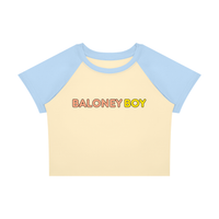 Color Block Crop T-Shirt